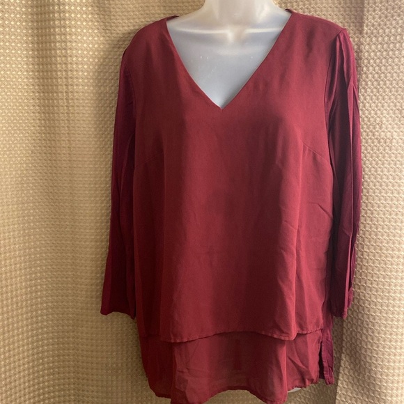 Michael Kors Red layered tunic - Picture 3 of 10
